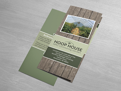 NMU Hoop House Promo Brochure brochure garden trifold university