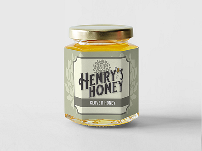 Henry's Honey Labels branding honey identity packaging