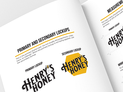 Henry's Honey Identity Manual branding honey identity manual