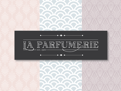 La Parfumerie Logo 1920s brand identity packaging design perfume vintage