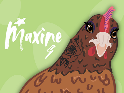 Spunky Hens - Maxine adobe illustrator cartoon chicken chickens drawing illustration ipad procreate vector