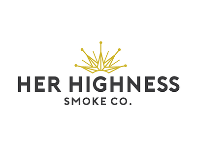 Her Highness Logo adobe illustrator brand identity branding cannabis design female logo marijuana pot weed
