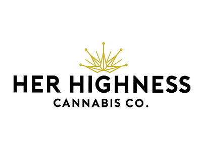 Her Highness Final Logo adobe illustrator brand identity branding cannabis cannabis packaging female logo marijuana women
