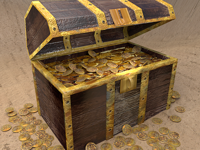 Treasure Chest coins gold treasure