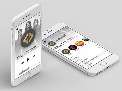 iOS Music Player App app clean design mobile music ui ux