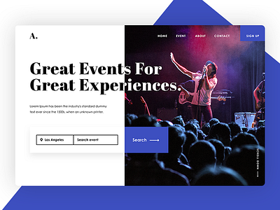 #8 Event Landing Page clean design minimalist ui ux website