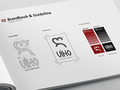 ღvino guidelines branding design minimal typography wine