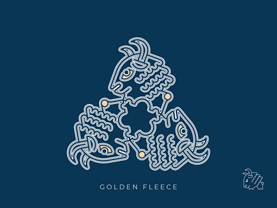 Golden Fleece argonauts design georgia icon illustration logo mythology vector