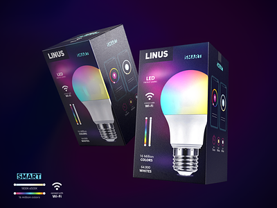 LINUS led bulb branding bulb design led led bulb packaging