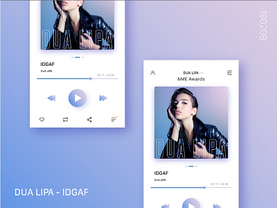 Music app app design fashion illustrator mobile modern music ui ux