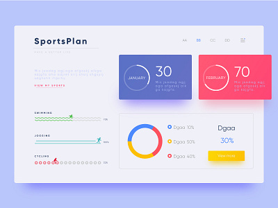 sportplan web design interface landing online page sport ui user ux web websiteservice