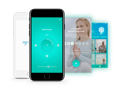 My Meditation App app audio design ios meditation mobile music uiux
