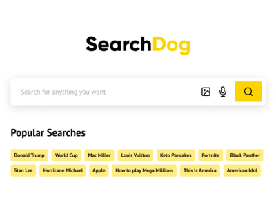 DailyUI Challenge - #022 daily ui daily ui 022 dailyui design desktop figma figmadesign search search bar ui web yellow