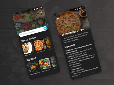 DailyUI Challenge - #040 daily ui daily ui 040 dailyui design figma figmadesign mobile recipe app ui web