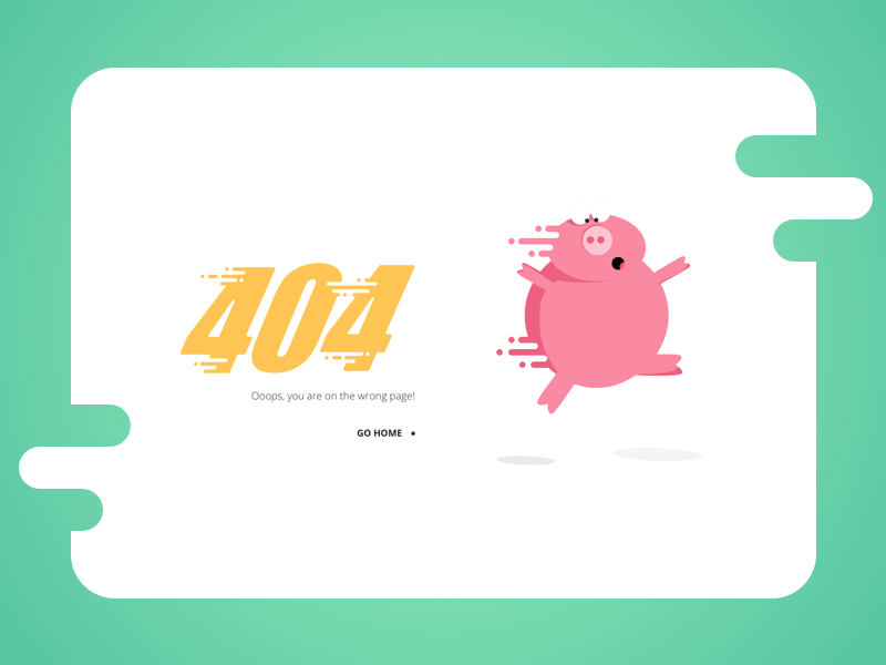 404 error page deisgn example #138: 404 page