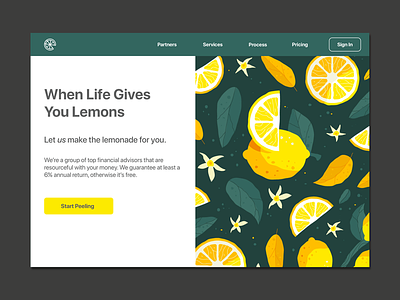 Money & Lemons Rebound app branding design flat icon illustration logo minimal ui ux vector web