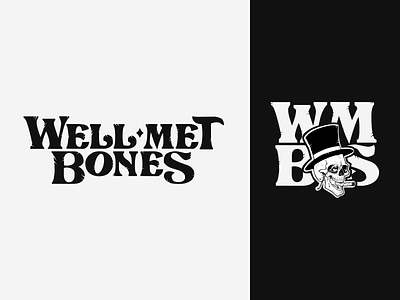 Well-Met Bones Logo Design band brand identity identity illustration logo logo design logodesign logotype music