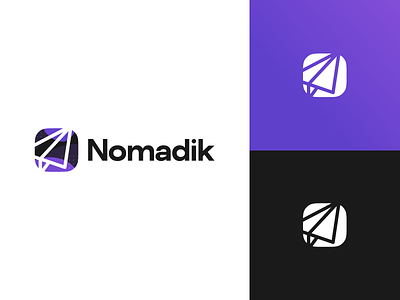 Nomadik App Logo Redesign app brand branding logo logo design