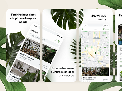 Bootanical Plant Shop App Store Screenshots