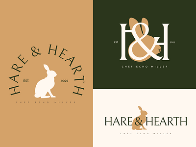 Hare & Hearth - Visual Identity & Guidelines brand brand identity branding illustration logo logotype