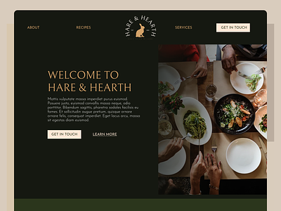 Hare & Hearth - Website Design brand ide brand identity graphic design product design ui ux visual web web design