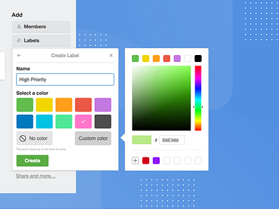 Trello Label Colour Picker color label picker trello