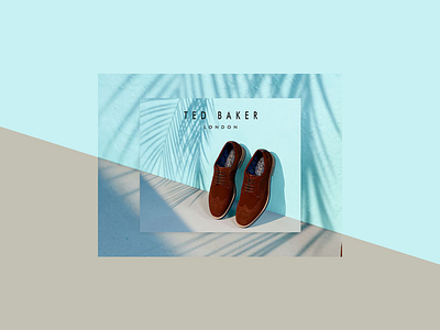 Ted Baker Footwear advert banner banner ad fashion footwear shoes