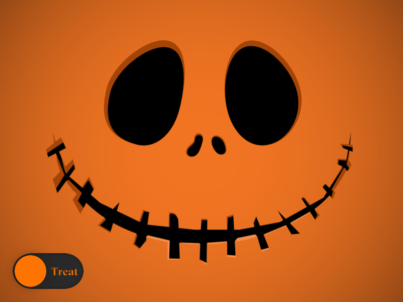 Trick / / Treat animated gif halloween illustration pumpkin spooky