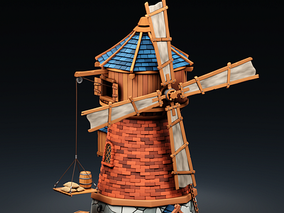 Windmill // Diorama 3d 3d art blender dioarama isometric