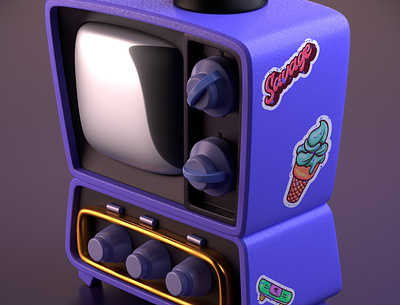 Armand Serrano // Rodentia TV 3d 3d art blender design isometric props stylized