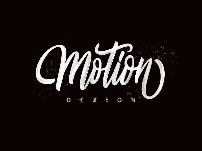 'Motion Design' - Lettering animation aftereffects animation art gif graphic design lettering lettering animation logo motiongraphics text animation trim path typography