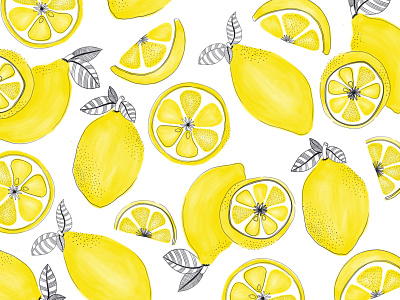 Hand drawn lemons hand drawn lemonade lemons yellow