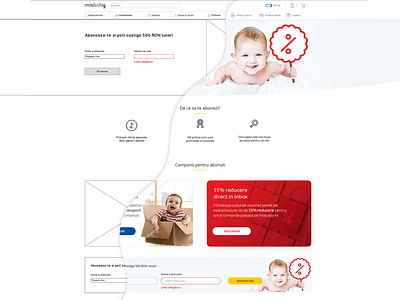 Newsletter page Balsamiq UX UI page baby balsamic mockup balsamiq discount ecommerce low fidelity mockup ui ui ux ui design uidesign ux wireframe