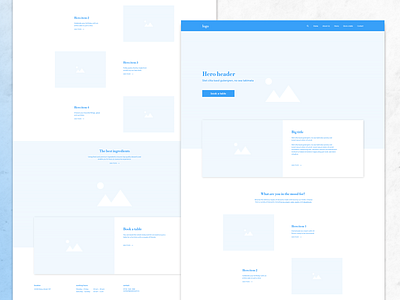 Dessert site web wireframe design dessert ui ui ux ui design uidesign uxdesign wireframe xd