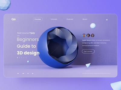 3D course - Landing page