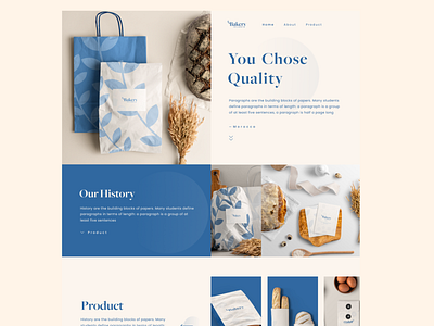 Bakery landing page