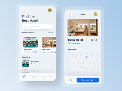 Hotel - app design