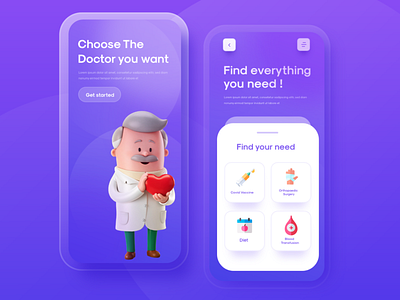 Doctor app app app design doctor app interaction interaction design interface landing design minimal ui uidesign ux uxdesign