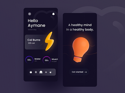 Fitness app concept appdesign design fitness app interaction interaction design interface minimal ui uidesign uidesigns ux uxdesign