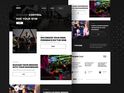 UNRVL landing page design interaction design interface landing page minimal sport sport web page ui uidesign ux uxdesign web design