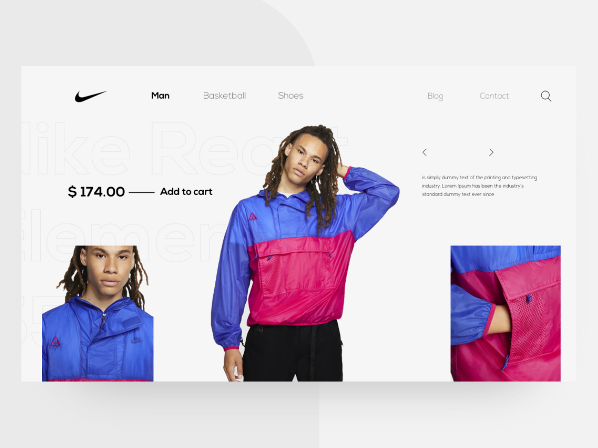 Product page by Aymane Helfa on Dribbble