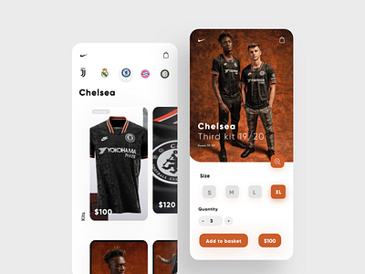 Chelsea app by Aymane Helfa on Dribbble