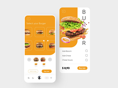 Burger app app design burgerapp design interaction interaction design interface ui uidesign uxdesign