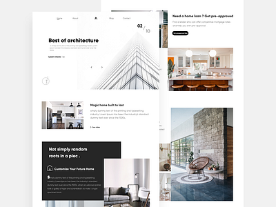 Real Estate landing page by Aymane Helfa on Dribbble