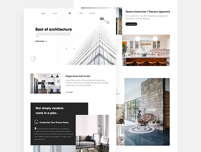 Real Estate landing page landing design landing page design landingpage minimal minimalist rebound uidesign uidesigner uxdesign