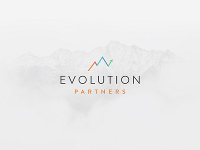 Evolution Partners Logo branding branding design evolution logo logo design stock market talent recruiter vector