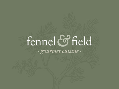 fennel & field Catering Brand Development ampersand branding catering catering logo fennel food fresh green logo logo design sage typography