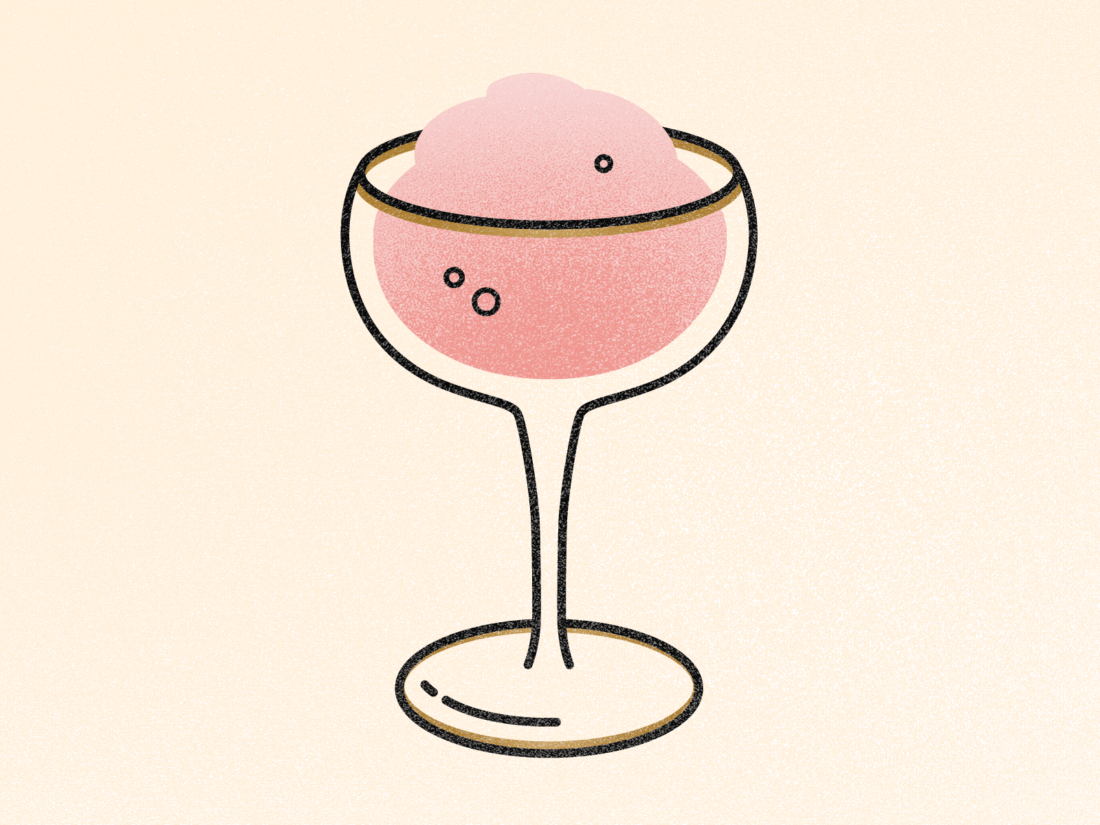 Frosé all day animation cocktail cocktails frose gif illustration pink rose rosé