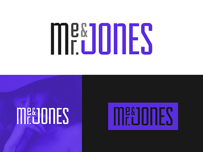 Band Logo - Me & Mr. Jones band band logo brand design branding branding design logo typography