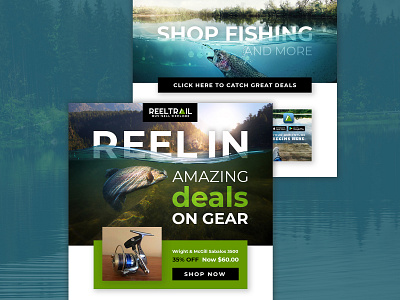 ReelTrail Fishing Mailer Design email email design email marketing fish fishing outdoors reeltrail